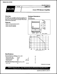 LB8111V datasheet: 8 mm VTR sensor amplifier LB8111V