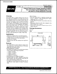 STK672-020 datasheet: Unipolar fixed-current chopper-type 4-phase stepping motor driver with 4-phase distribution controller (3A output) STK672-020