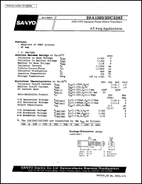 2SA1392 datasheet: PNP epitaxial planar silicon transistor, AF amp application 2SA1392