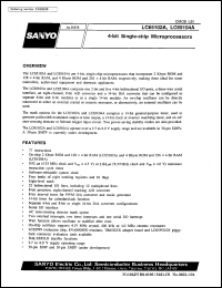 LC65102A datasheet: 4-bit single-chip microprocessor LC65102A