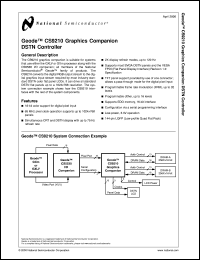 CX9210-VNG datasheet: Geode Graphics Companion DSTN Controller CX9210-VNG