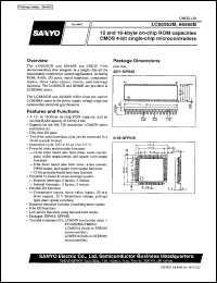 LC66566B datasheet: 4-bit microcontroller with built-in ROM LC66566B