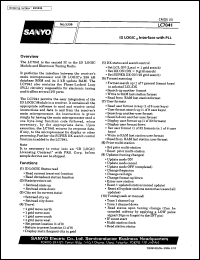 LC7041 datasheet: Id logiic interface with PLL LC7041