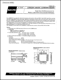 LC6520H datasheet: 4-bit microcomputer for control-oriented application LC6520H