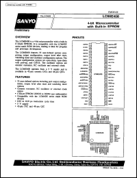 LC66E408 datasheet: 4-bit microcomputer with EPROM LC66E408