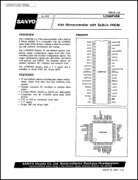 LC66P408 datasheet: 4-bit microcomputer with PROM LC66P408