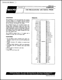 LC66P516 datasheet: 4-bit microcomputer with PROM LC66P516