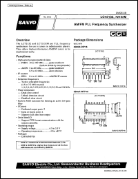 LC72132 datasheet: AM/FM PLL frequency synthesizer LC72132