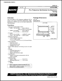 LC72135M datasheet: PLL frequency synthesizer for electronic tuning LC72135M