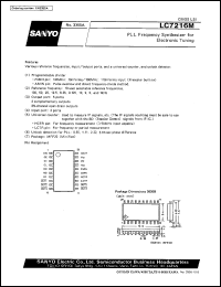 LC7216M datasheet: PLL frequency synthesizer LC7216M