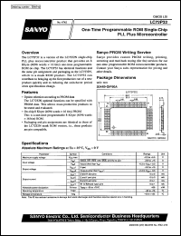LC72P32 datasheet: One-time programmable ROM single-chip PLL plus microcontroller LC72P32