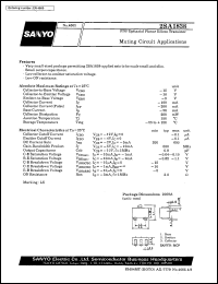 2SA1838 datasheet: PNP epitaxial planar silicon transistor, muting circuit application 2SA1838