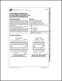 DM54150J/883 datasheet: 1-of-16 Line Data Selector/Multiplexer DM54150J/883