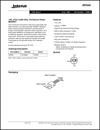 IRF646 datasheet: 14A, 275V, 0.280 Ohm, N-Channel Power MOSFET IRF646