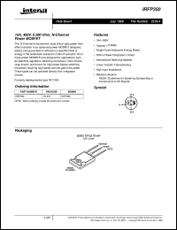 IRFP350 datasheet: 16A, 400V, 0.300 Ohm, N-Channel Power MOSFET IRFP350