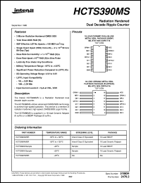 HCTS390MS datasheet: Radiation Hardened Dual Decade Ripple Counter HCTS390MS