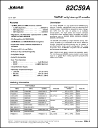 82C59A datasheet: CMOS Priority Interrupt Controller 82C59A