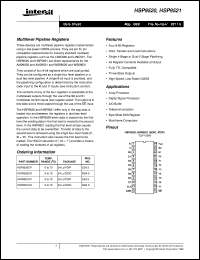 HSP9520 datasheet: Multilevel Pipeline Registers HSP9520