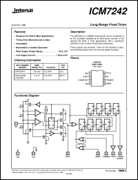 ICM7242 datasheet: Long Range Fixed Timer ICM7242