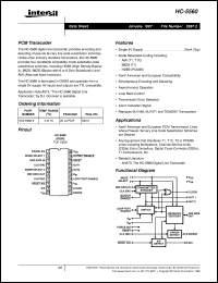 HC-5560 datasheet: PCM Transcoder HC-5560