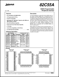 82C55A datasheet: CMOS Programmable Peripheral Interface 82C55A
