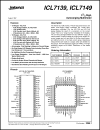 ICL7139 datasheet: 3 3/4 Digit, Autoranging Multimeter ICL7139