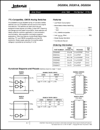 DG300A datasheet: TTL-Compatible, CMOS Analog Switches DG300A