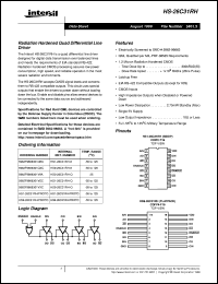 HS-26C31RH datasheet: Radiation Hardened Quad Differential Line Driver HS-26C31RH