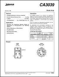 CA3039 datasheet: Diode Array CA3039