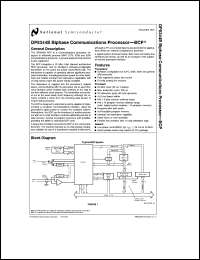 DP8344BV datasheet: Biphase Communications Processor-BCP DP8344BV