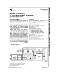 DP83905AVQB datasheet: AT/LANTIC AT Local Area Network Twisted-Pair Interface DP83905AVQB