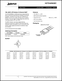 HGTG40N60B3 datasheet: 70A, 600V, UFS Series N-Channel IGBT HGTG40N60B3