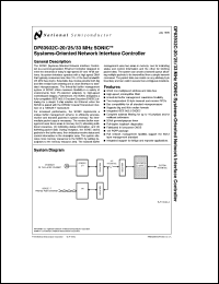 DP83932CVF-20 datasheet: MHz SONIC Systems-Oriented Network Interface Controller DP83932CVF-20