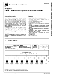 DP83959VUL datasheet: 8-Port Lite Ethernet Repeater Interface Controller DP83959VUL