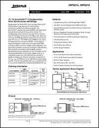 HIP5015 datasheet: 7V, 7A SynchroFET HIP5015