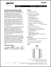 HIP6003 datasheet: Buck Pulse-Width Modulator HIP6003