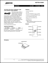 HUF76131SK8 datasheet: 10A, 30V, 0.013 Ohm, N-Channel, Logic Level UltraFET Power MOSFET HUF76131SK8