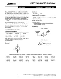 HGTP12N60B3 datasheet: 27A, 600V, UFS Series N-Channel IGBTs HGTP12N60B3