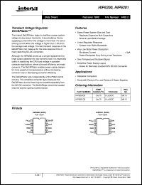 HIP6200 datasheet: Transient Voltage Regulator DeCAPitator HIP6200