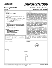 JANSR2N7396 datasheet: 5A, 200V, 0.460 Ohm, Rad Hard,  N-Channel Power MOSFET JANSR2N7396