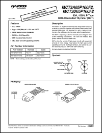 MCT3A65P100F2 datasheet: 65A, 1000V, P-Type MOS-Controlled Thyristor MCT3A65P100F2