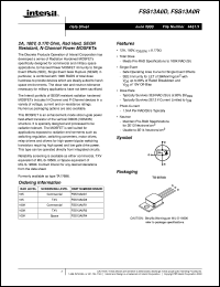 FSS13A0R datasheet: 2A, 100V, 0.170 Ohm, Rad Hard, SEGR Resistant, N-Channel Power MOSFETs FSS13A0R