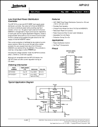 HIP1013 datasheet: Low Cost Dual Power Distribution Controller HIP1013
