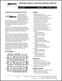 HC55180 datasheet: Extended Reach Ringing SLIC Family HC55180