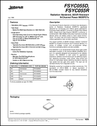 FSYC055R datasheet: Radiation Hardened, SEGR Resistant N-Channel Power MOSFETs FSYC055R