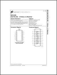 DS14185WM datasheet: EIA/TIA-232 3 Driver x 5 Receiver DS14185WM