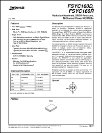 FSYC160D datasheet: Radiation Hardened, SEGR Resistant, N-Channel Power MOSFETs FSYC160D
