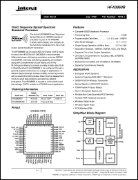 HFA3860B datasheet: Direct Sequence Spread Spectrum Baseband Processor FN4594.1 HFA3860B