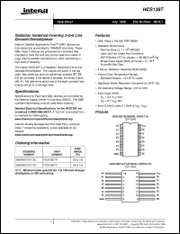 HCS138T datasheet: Radiation Hardened Inverting 3-to-8 Line Decoder/Demultiplexer HCS138T