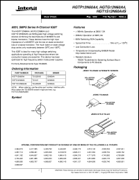 HGT1S12N60A4S datasheet: 600V, SMPS Series N-Channel IGBT HGT1S12N60A4S
